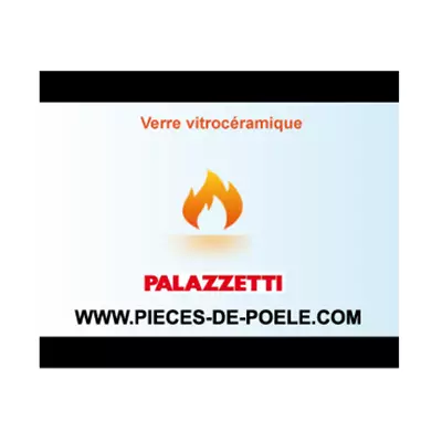 Verre vitrocéramique sérigraphié - PALAZZETTI Réf. 895750010