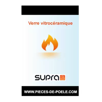 Verre vitrocéramique sérigraphié 470x655mm - SUPRA Réf. 19698