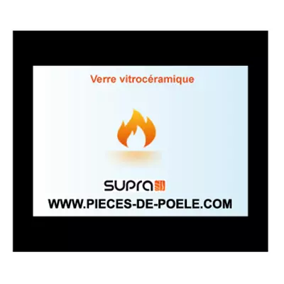 Verre vitrocéramique sérigraphié 715x530mm - SUPRA 23697 (STOCK)