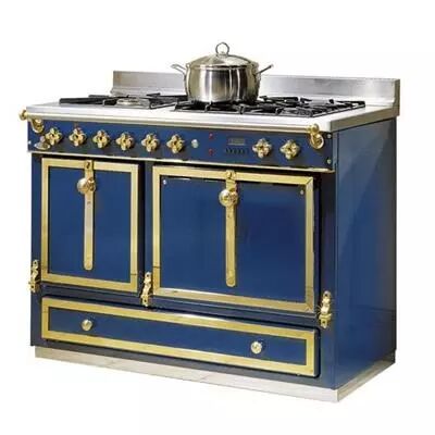 Vue éclatée - Cuisinière Exquise 115cm 2 fours électriques / 5 foyers gaz - GODIN Réf. 032435